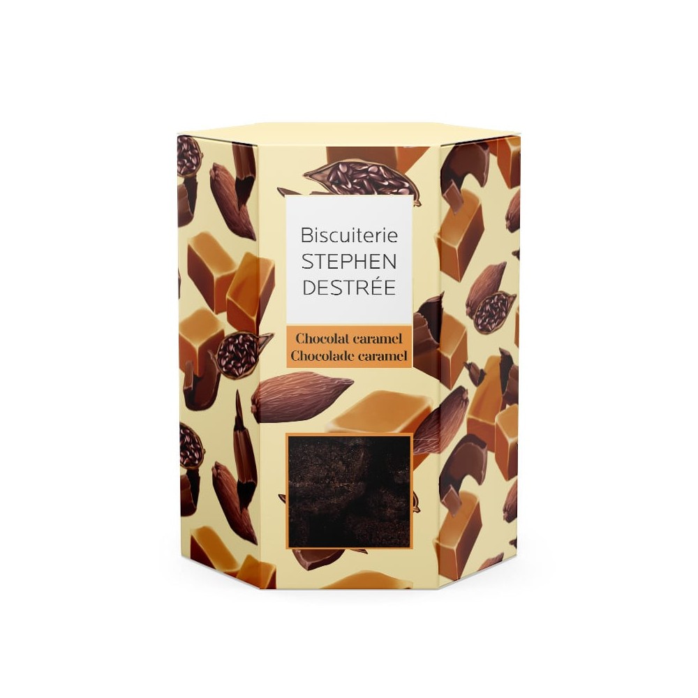 Biscuit chocolat caramel  100 g  (Biscuiterie Destrée)