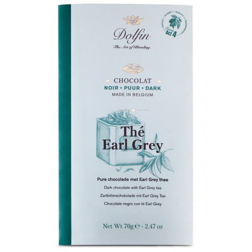 Pure chocolade met Earl Grey Thee - 70g  (Dolfin)