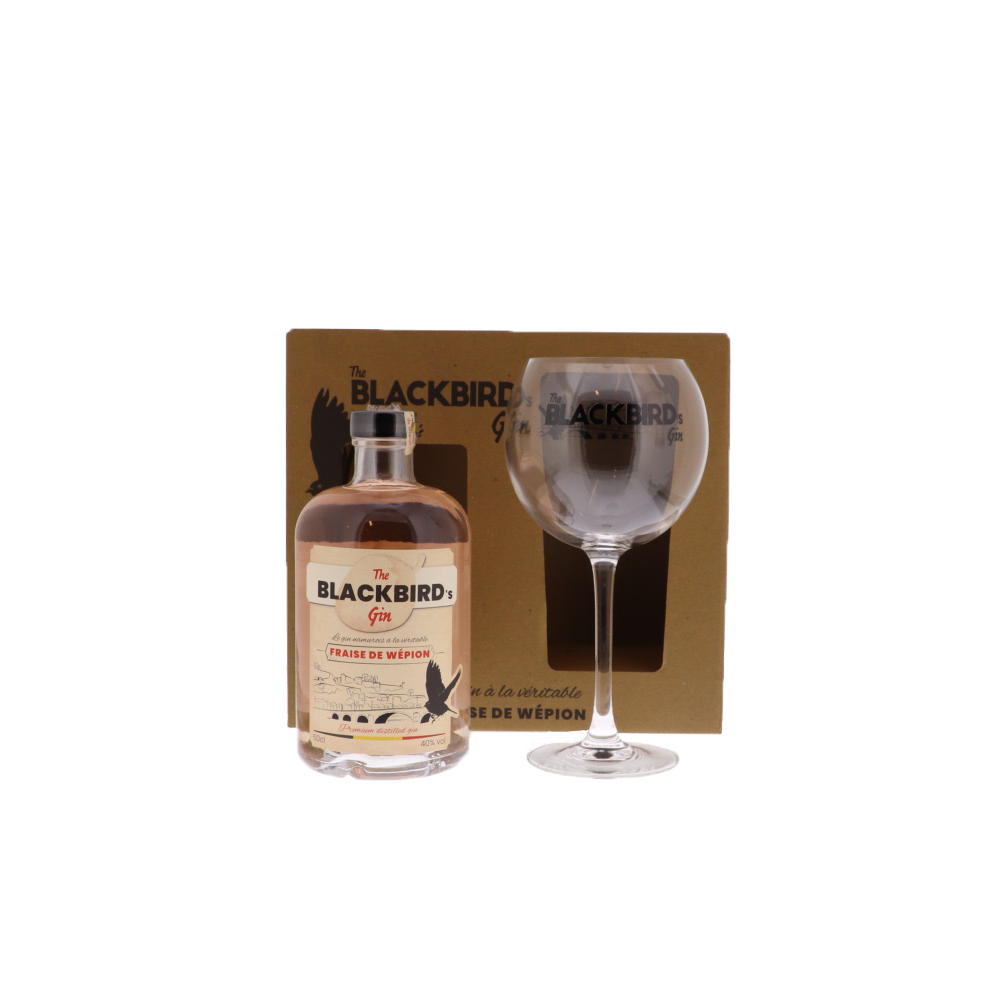 Coffret Blackbird gin 50 cl + 1 verre (Distillerie de Namur)