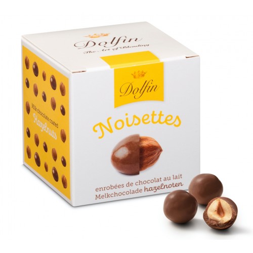 Melkchocolade Hazelnoten 115 g (Dolfin)