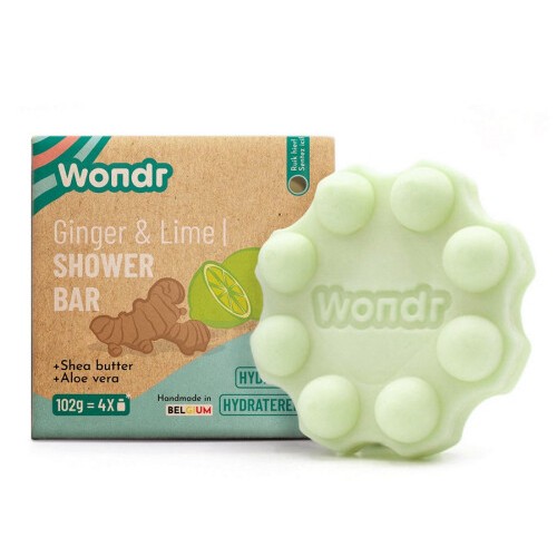 Hydraterende shower bar - limoen en gember 102 g (Wondr)