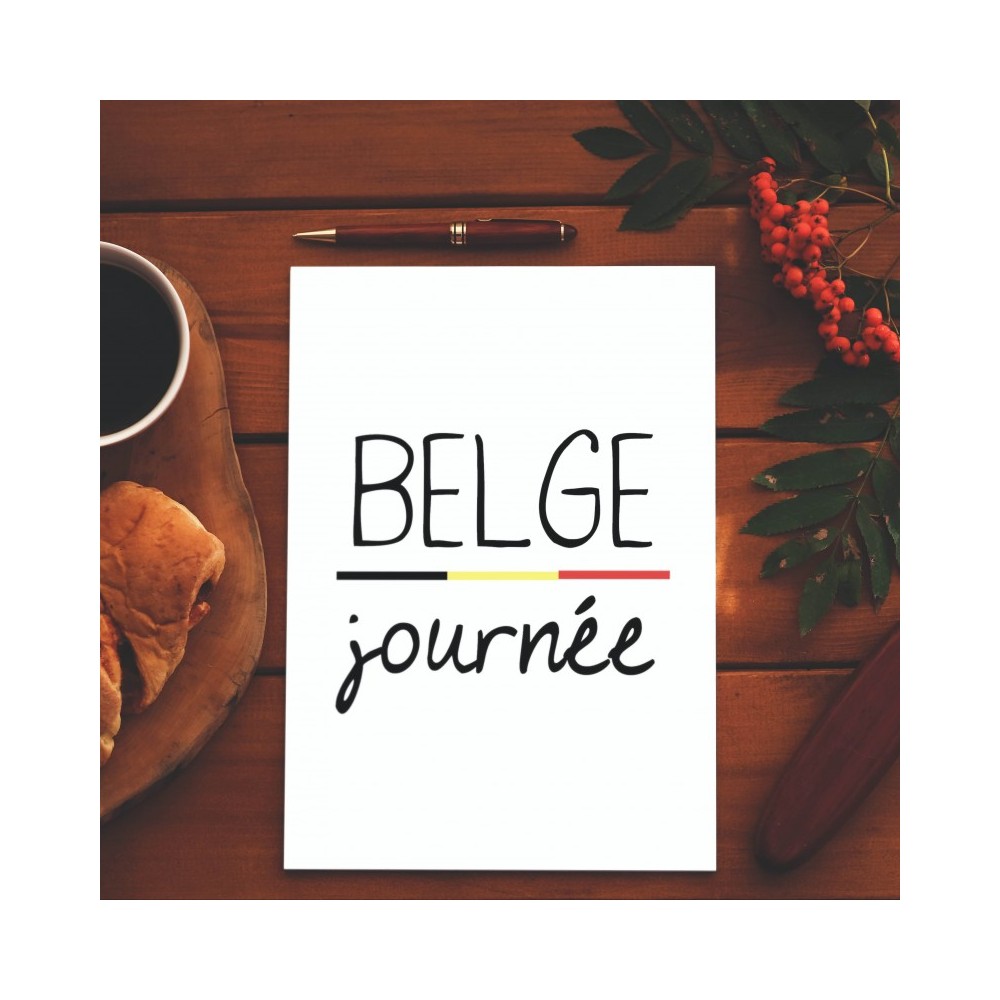 Ansichtkaart belge journée (Belge1 fois)
