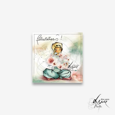 Carte cadeau mon amie Luce "Félicitations"