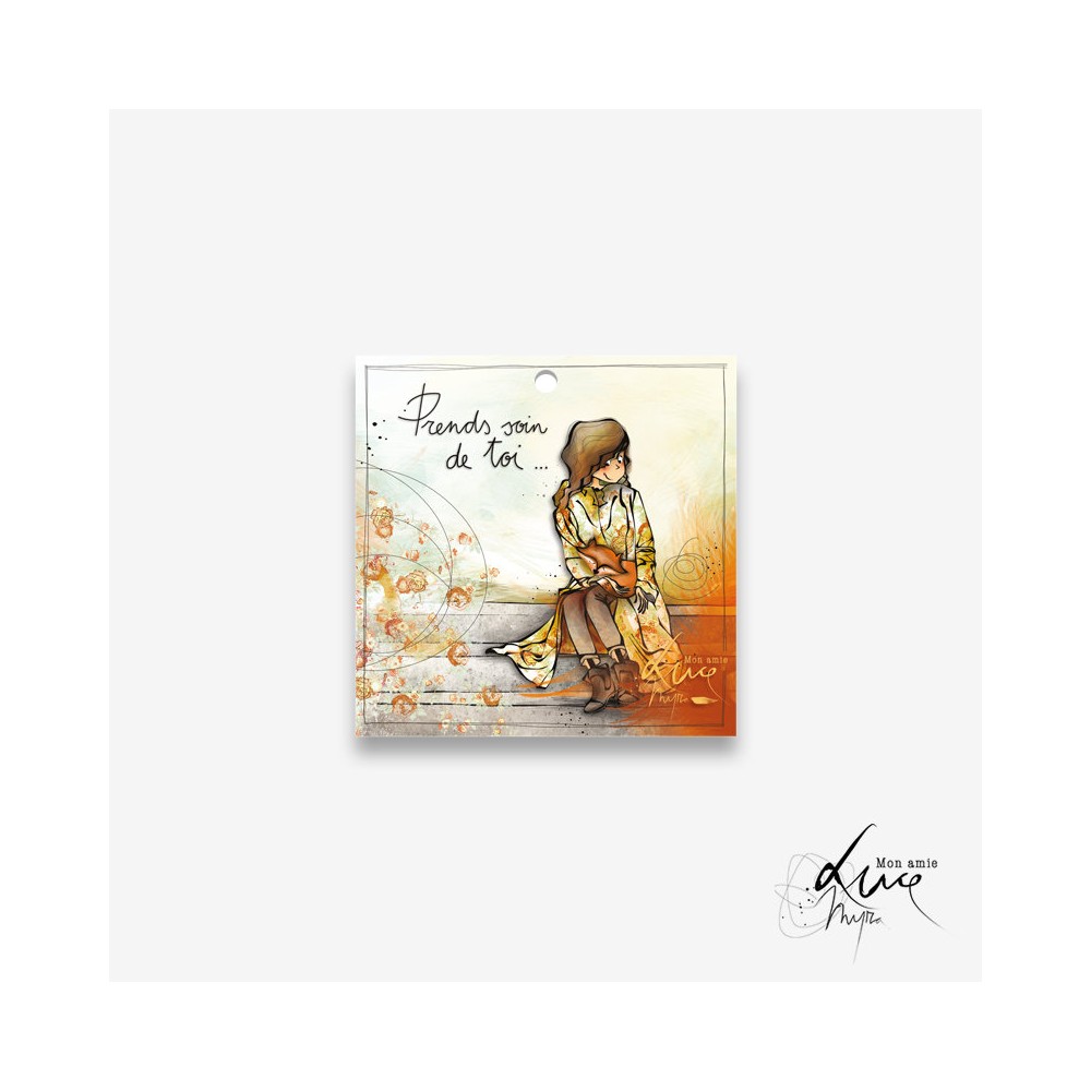 Carte cadeau mon amie Luce "Prends soin de toi"