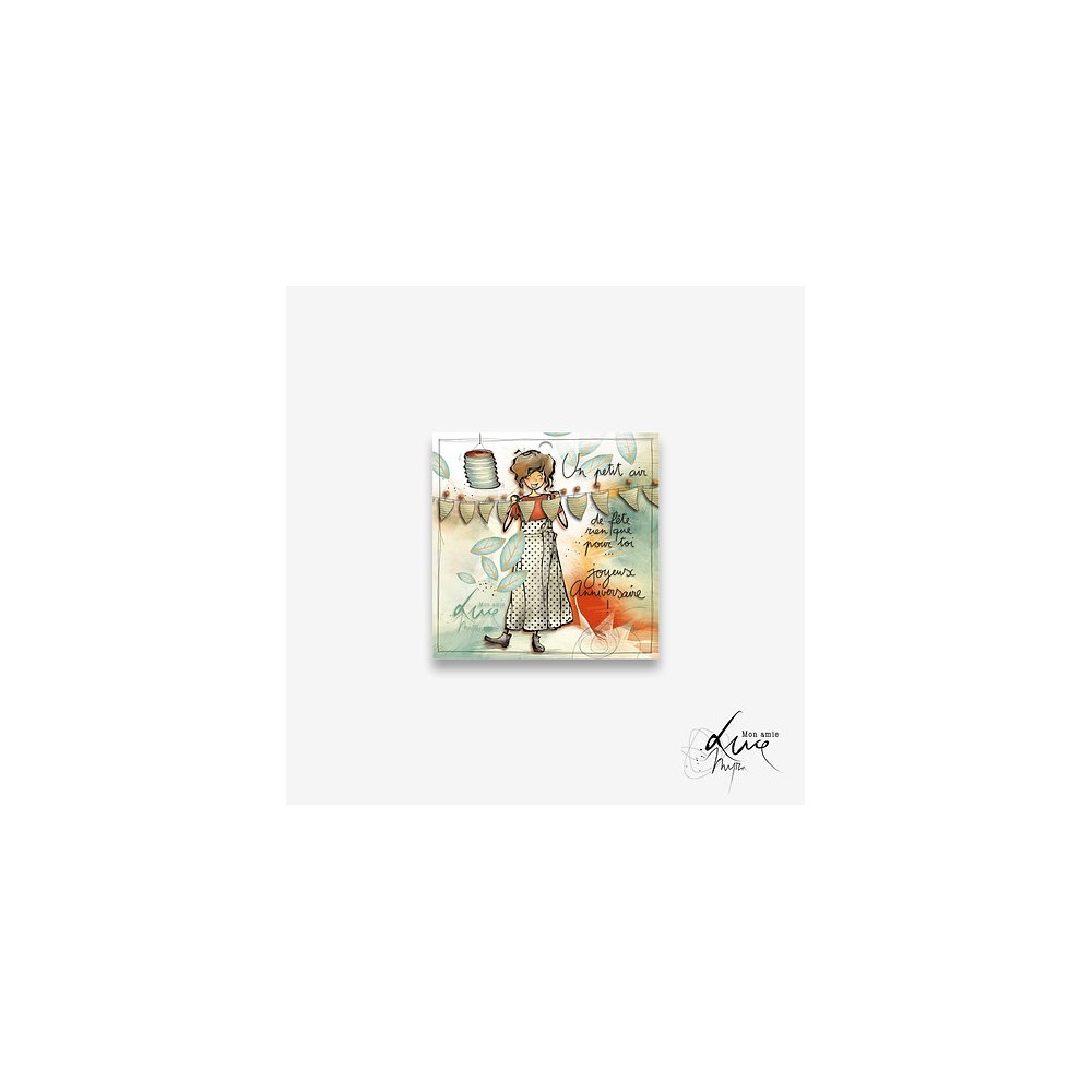 Carte cadeau mon amie Luce "Joyeux anniversaire"
