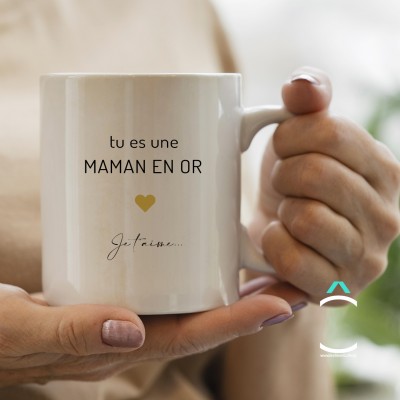 Mug "Tu es une maman en or" (Meli Melo)