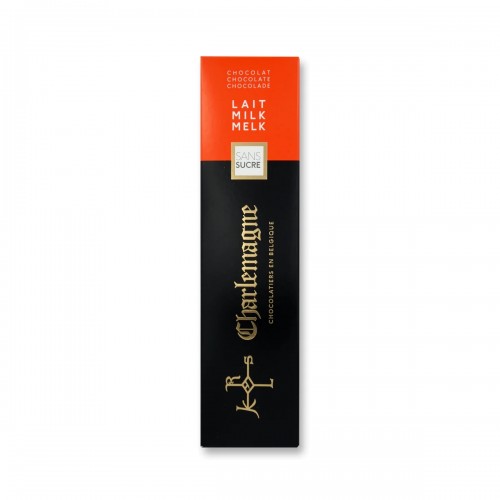 Chocolat lait sans sucre 100 g (Charlemagne chocolatiers)
