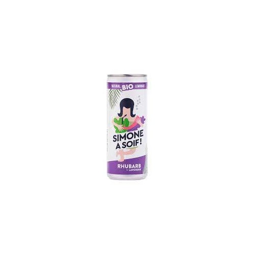 Rhubarbe et lavande - eau fruitée bio 25 cl (Simone a soif)