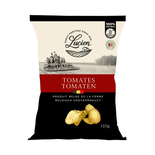 Les chips de Lucien Tomates 125 g