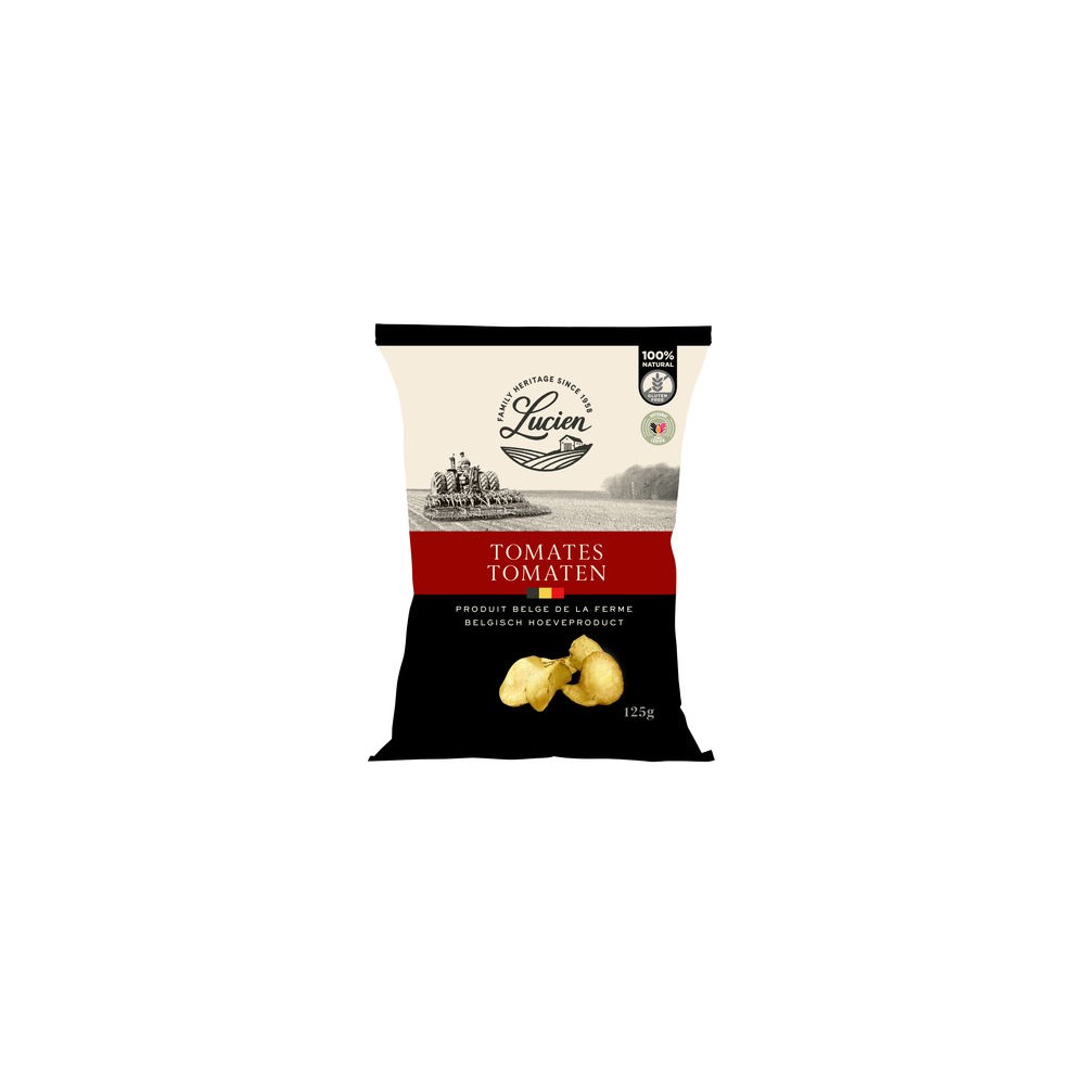Les chips de Lucien Tomates 125 g