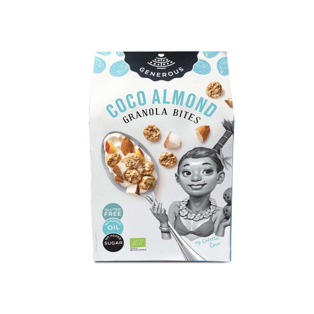 Bouchées de granola coco amandes bio 300 g (Generous)