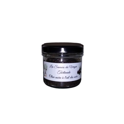 Tartinade olive noire à l'ail des ours 125 ml (Les saveurs du verger)