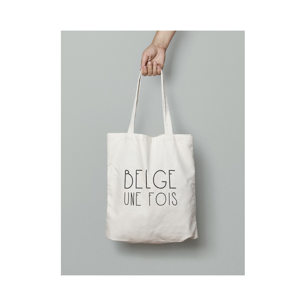 tote bag belge une fois