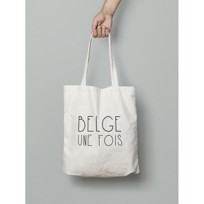 tote bag belge une fois