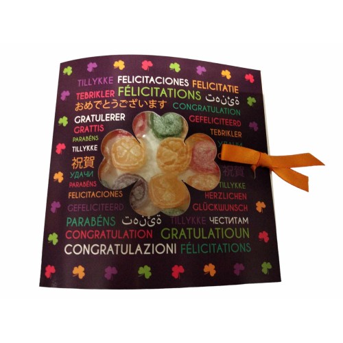 Carte "Félicitations" + bonbons 65 g (Lucky sweet)