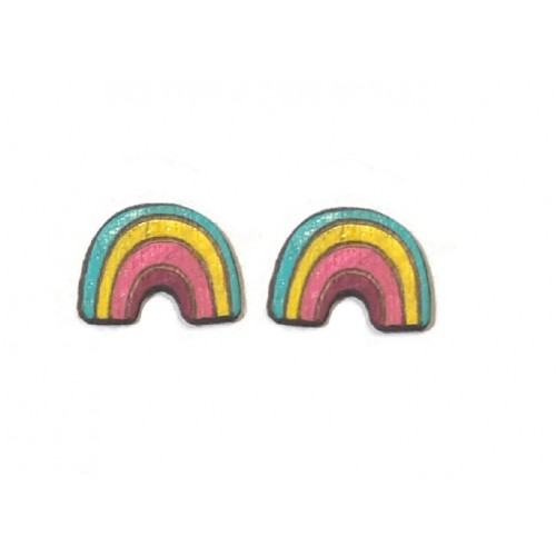 Boucles d'oreilles CLIP "arc en ciel" (Elysta)