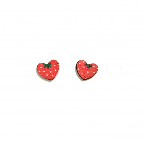 Boucles d'oreilles CLIP "Fraise" (Elysta)