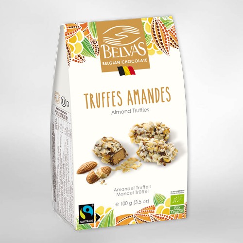 Truffes amandes bio&Fairtrade 100 gr(Belvas)