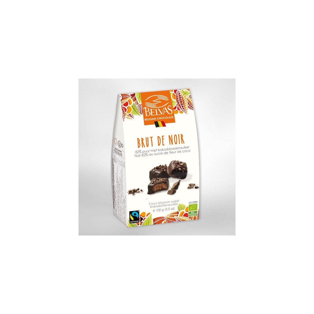 Brut de noir sucre de coco bio & Fairtrade 100 g (Belvas)