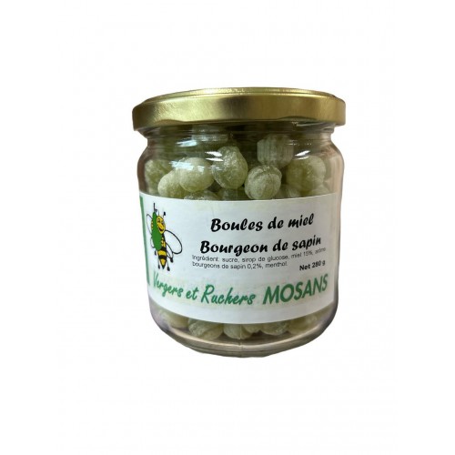 Boules de miel au sapin 280g (Ruchers Mosans)