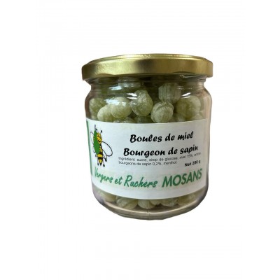 Boules de miel au sapin 280g (Ruchers Mosans)