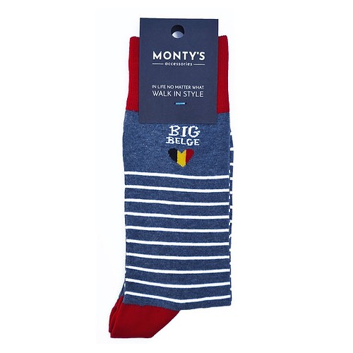 Chaussettes "Big Belge"  EU: 39-42/ UK 6-8 (Monty's Accessories)