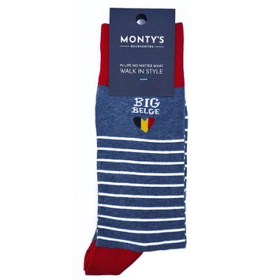 Chaussettes "Big Belge"  EU: 39-42/ UK 6-8 (Monty's Accessories)