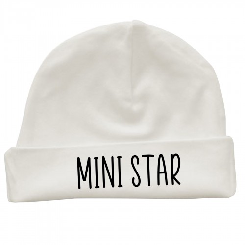 Bonnet blanc "Mini Star" (L'atelier de Manu)