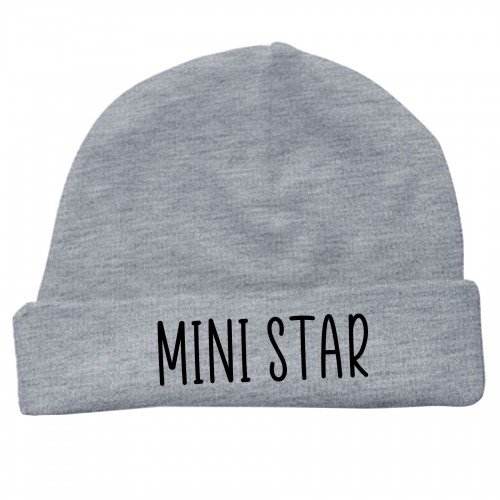 Bonnet gris "Mini Star" (L'atelier de Manu)