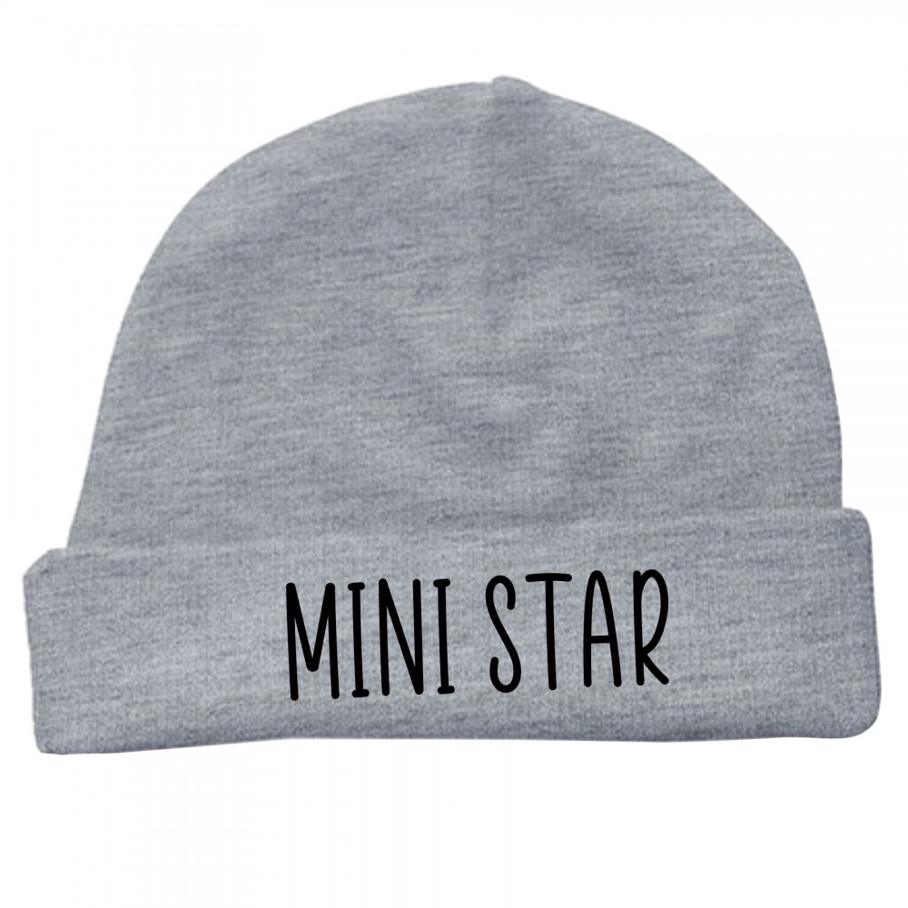 Grijze Muts "Mini Star" (L'atelier de Manu)