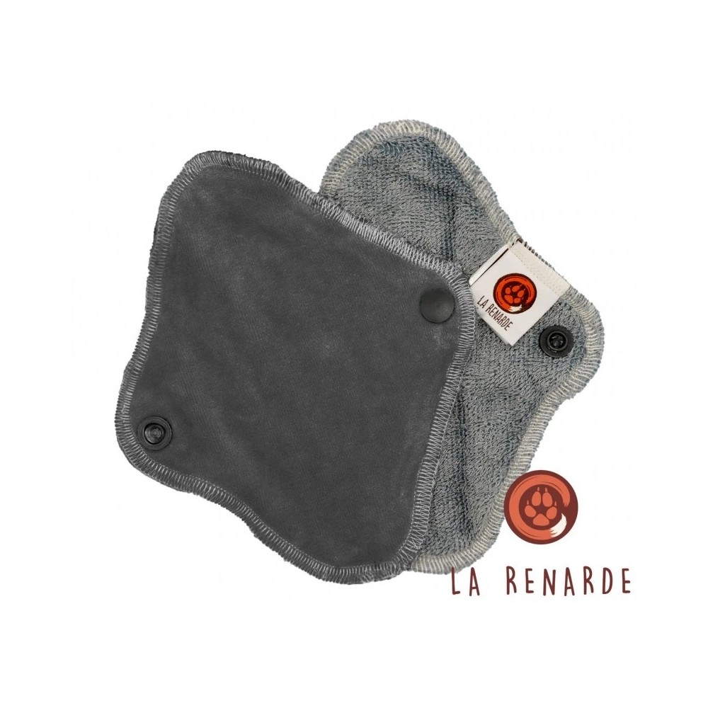 Protège slip lavable gris (La Renarde)