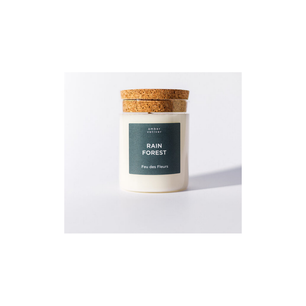 Bougie artisanale "Rain forest" 160 g (Feu des Fleurs)