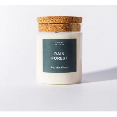 Bougie artisanale "Rain forest" 160 g (Feu des Fleurs)