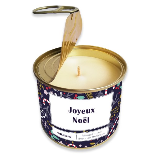 Bougie "Joyeux noël" (Artlequin)