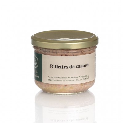 Rillette van eend 180 g (Ferme de la Sauvenière)