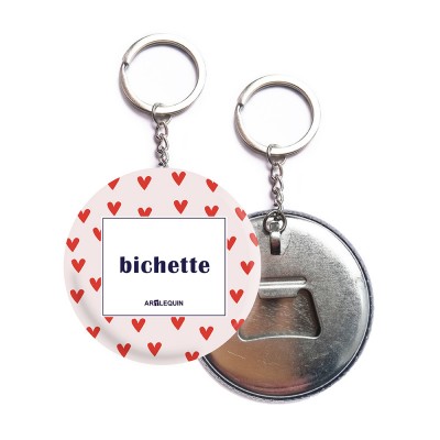 Porte clefs et décapsuleur (Artlequin) "Bichette"