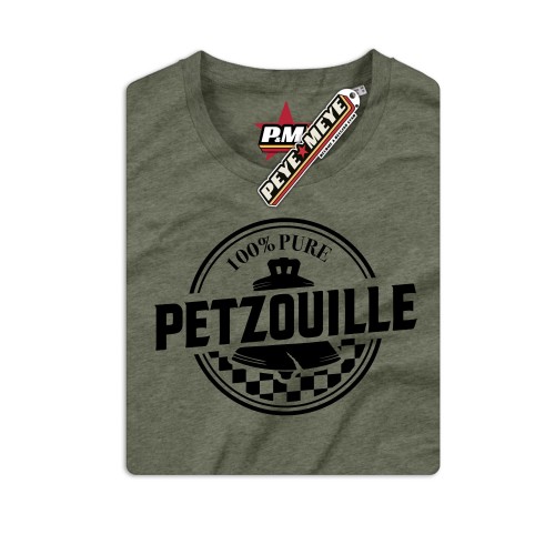 Tshirt kort mouw " Petzouille" Bordeau L-men  (Peye et meye)
