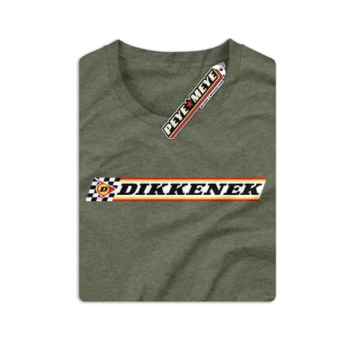 Tshirt kort mouw "Dikkenek" Kakhi L-men (Peye et meye)