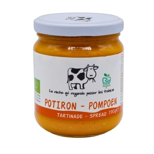 Tartinade potiron bio 190 g (La vache qui regarde passer les trains)
