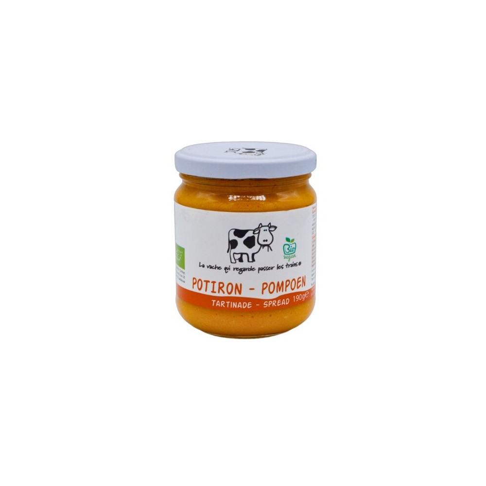 Tartinade potiron bio 190 g (La vache qui regarde passer les trains)