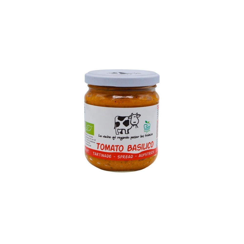 Tartinade tomato basilico 190 g (La vache qui regarde passer les trains)