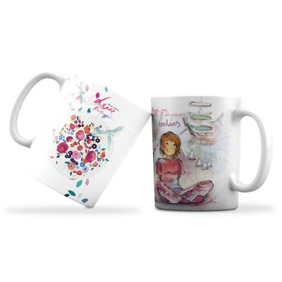 Mug "Petits et grands bonheurs" (Mon amie Luce)