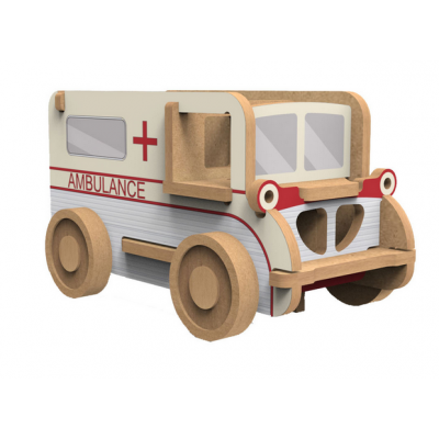 Wood Mood Ambulance van de nevel (Adennes Toys)