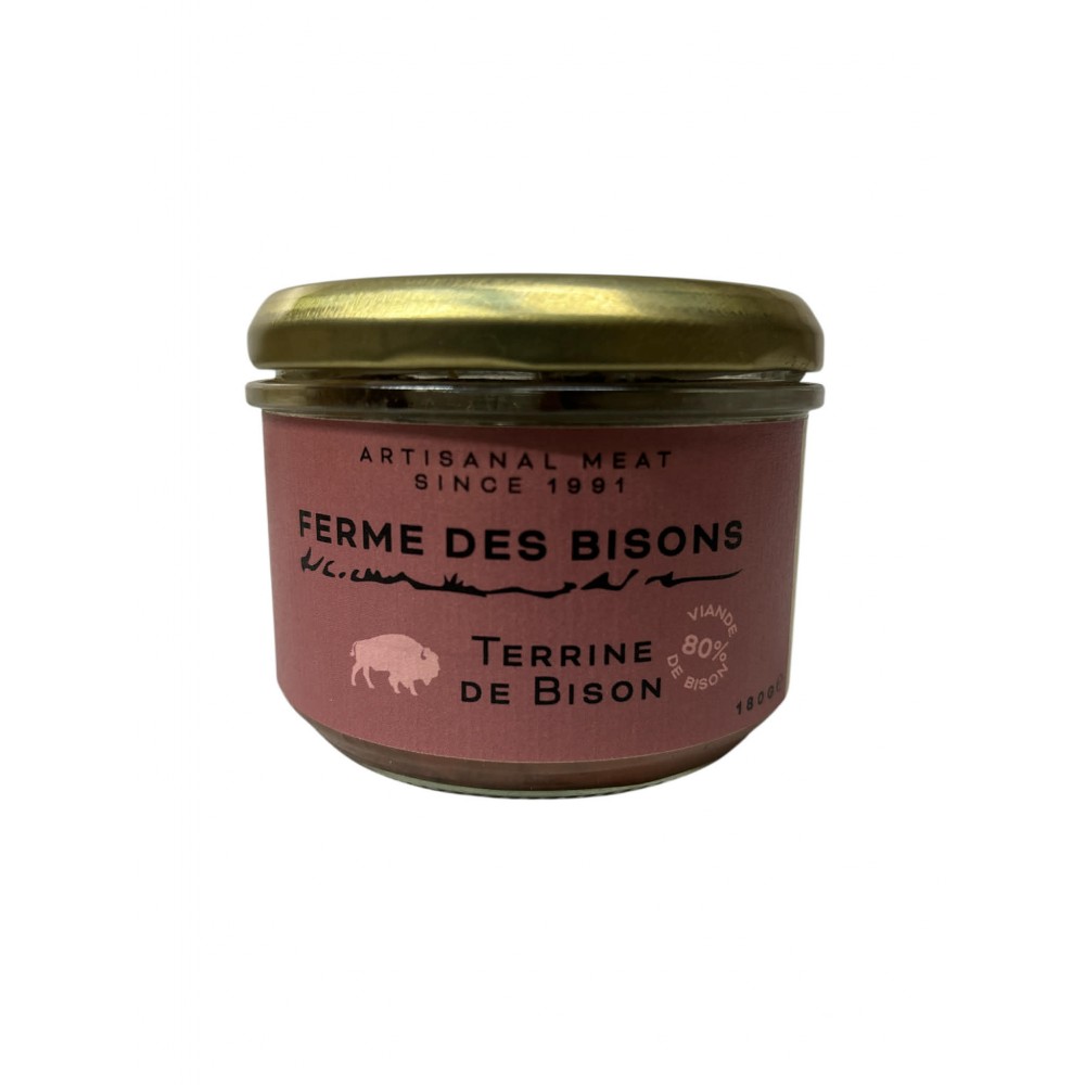 Terrine de bison 180 g (Bison d'Ardenne)