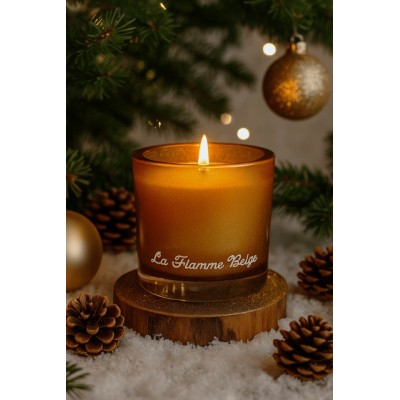 Bougie artisanale "Pomme cannelle" (la flamme belge)