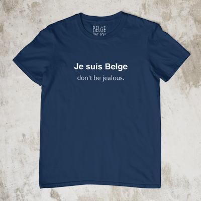 T shirt je suis belge don't be jealous